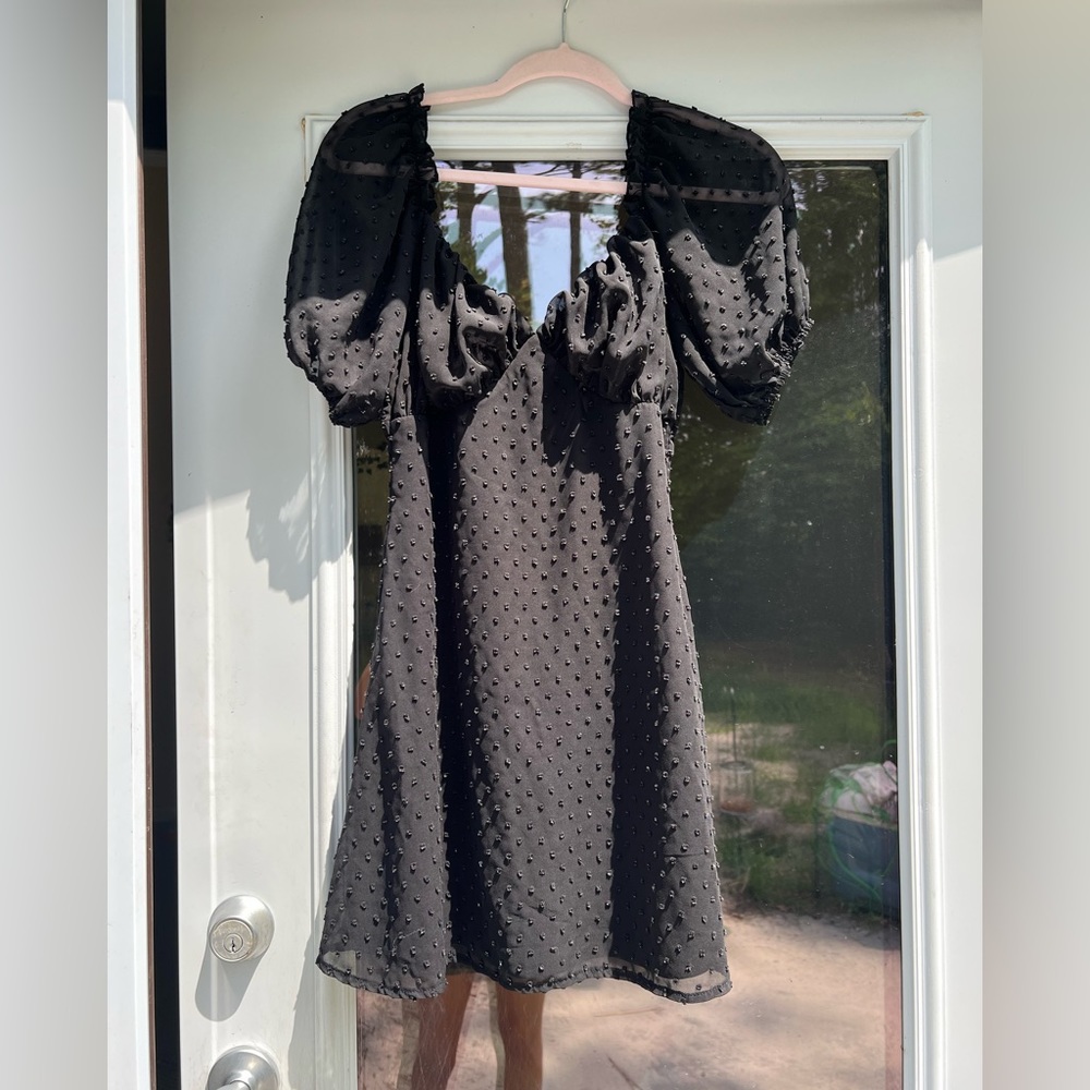 MissGuided black mini dress